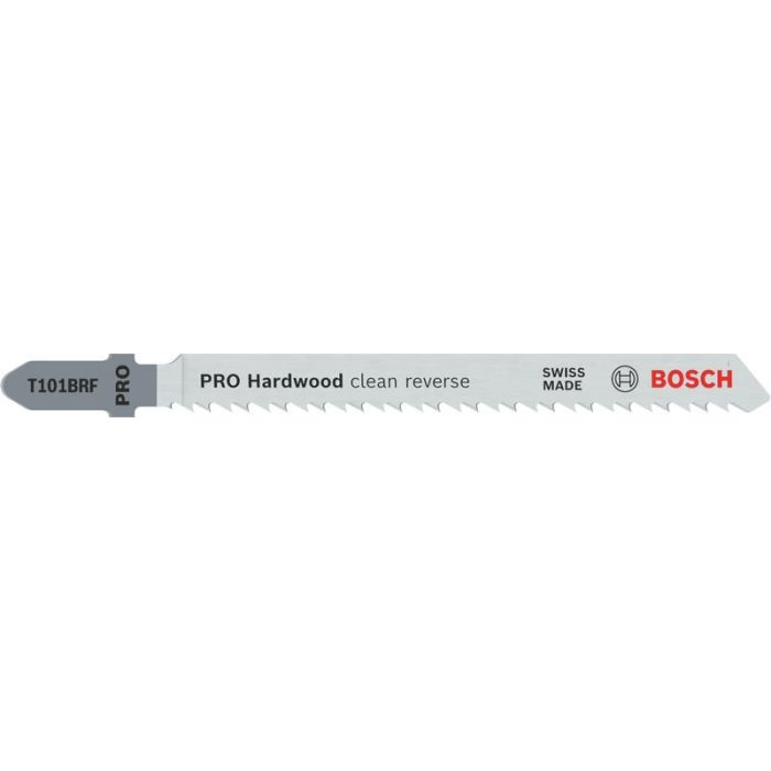 Bild von Bosch PRO Hardwood clean reverse T101BRF Stichsägeblatt, 100 mm, 5-tlg.