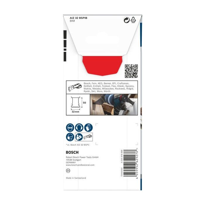 Bild von Bosch PRO AIZ 32 BSPIB Blatt für Multifunktionswerkzeuge, 32 x 50 mm