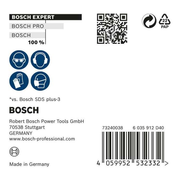 Foto von Bosch EXPERT SDS plus-7X Hammerbohrer-Set, 6x100x165 mm, 10-tlg.