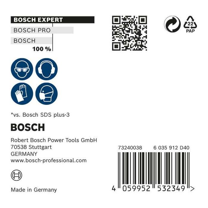 Bild von Bosch EXPERT SDS plus-7X Hammerbohrer-Set, 6x150x215 mm, 10-tlg.