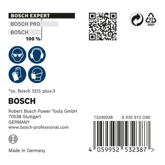 Bild von Bosch EXPERT SDS plus-7X Hammerbohrer-Set, 6.5x200x265 mm, 10-tlg.