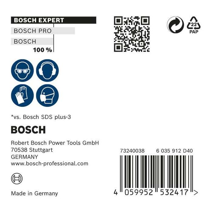 Bild von Bosch EXPERT SDS plus-7X Hammerbohrer-Set, 8x150x215 mm, 10-tlg.