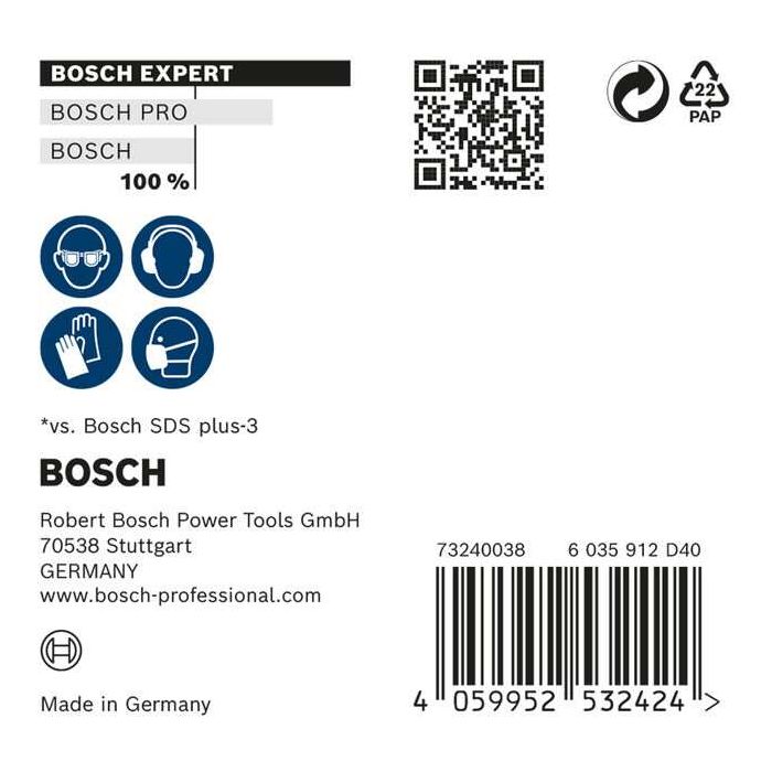 Foto von Bosch EXPERT SDS plus-7X Hammerbohrer-Set, 8x200x265 mm, 10-tlg.