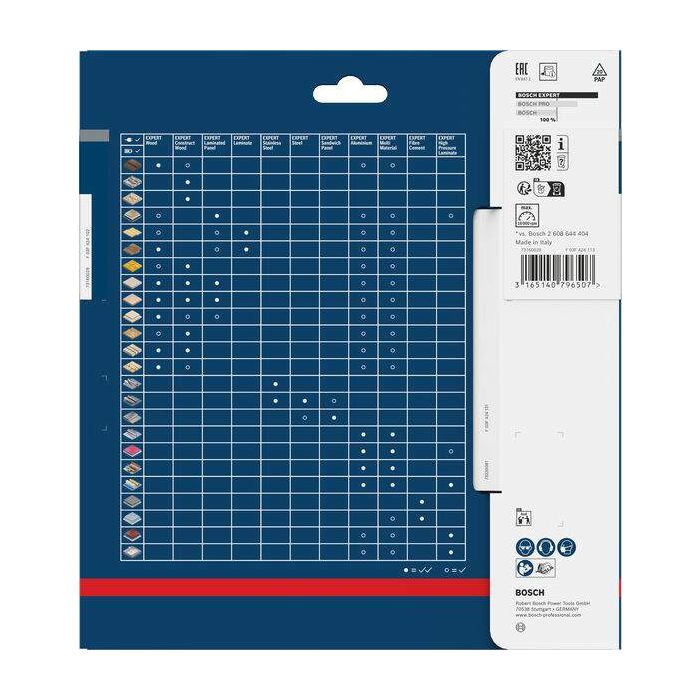 Bild von Bosch EXPERT Wood Kreissägeblatt, 190x2/1,3x30 mm, Z40 Bild von Bosch EXPERT Wood Kreissägeblatt, 190x2/1,3x30 mm, Z40