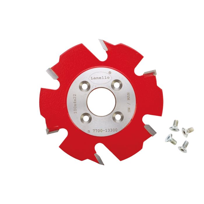 Bild von Lamello Nutfräser mit Vorschneider, HW, Ø100x4xØ22 mm, Z2+V4, NL 4