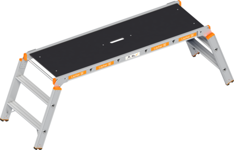 Layher Arbeitsplattform Topic 1065, klappbar Plattformabmessung 1500 x 500 mm 1065065
