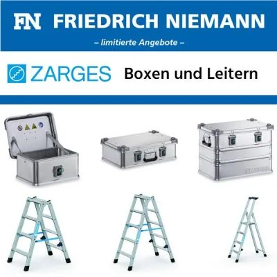 Zarges Boxen und Leitern