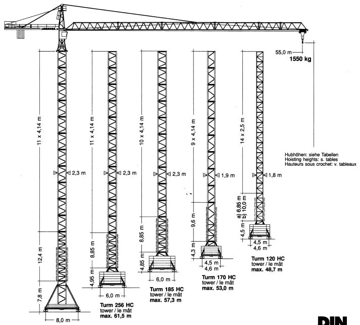 Schnelleinsatzkrane Turmdrehkrane 112 EC-H 8