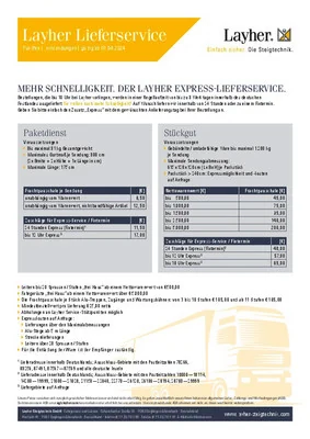Layher Lieferservice Katalog als PDF öffnen