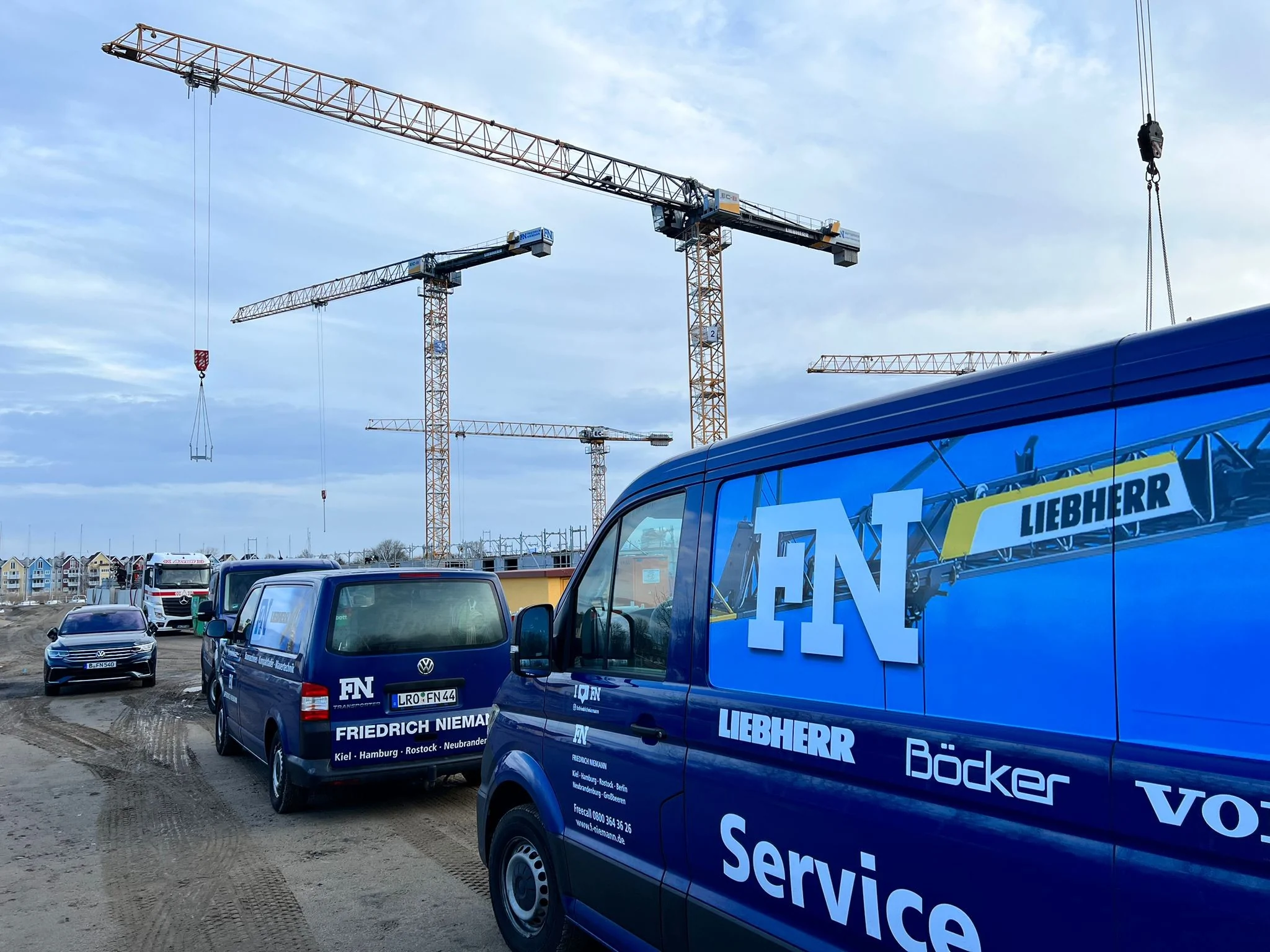 FN Referenz eines Liebherr EC-H-Krans bei einem Großprojekt