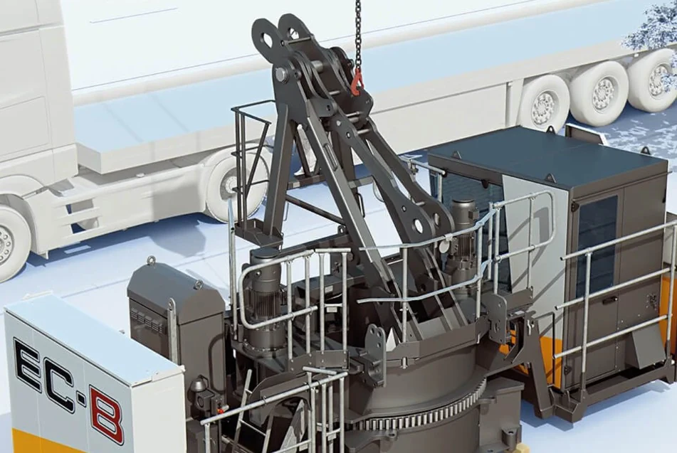Montage eines Liebherr EC-B Flat-Top-Krans