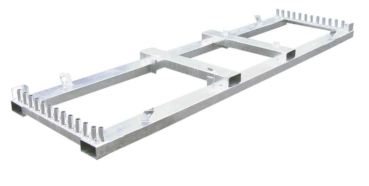 Bauzaun-Lager- und Transportgestell (f&uuml;r 25 Bauz&auml;une)
