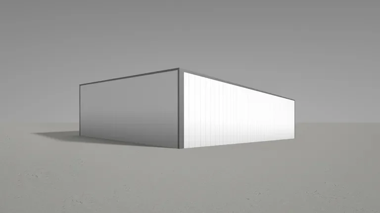 HALTEC Stahlhalle mit Pultdach