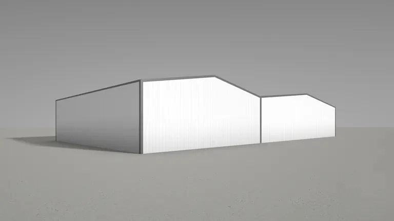 Mehrschiffige HALTEC Stahlhalle mit Satteldach