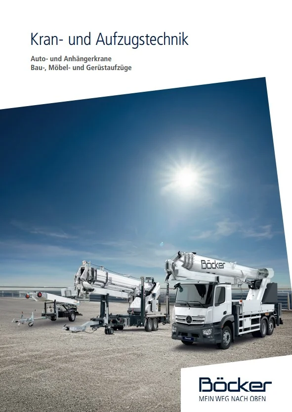 Böcker Aufzugkatalog als PDF öffnen
