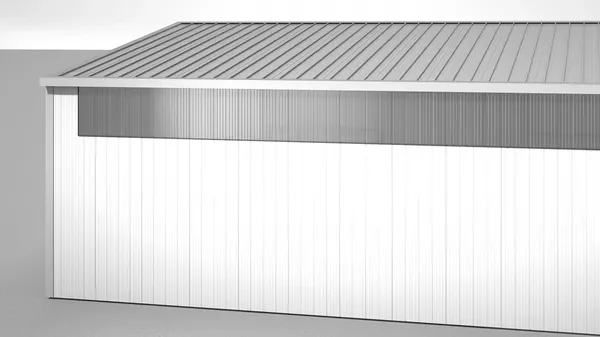 Wandlichtband einer HALTEC Stahlhalle