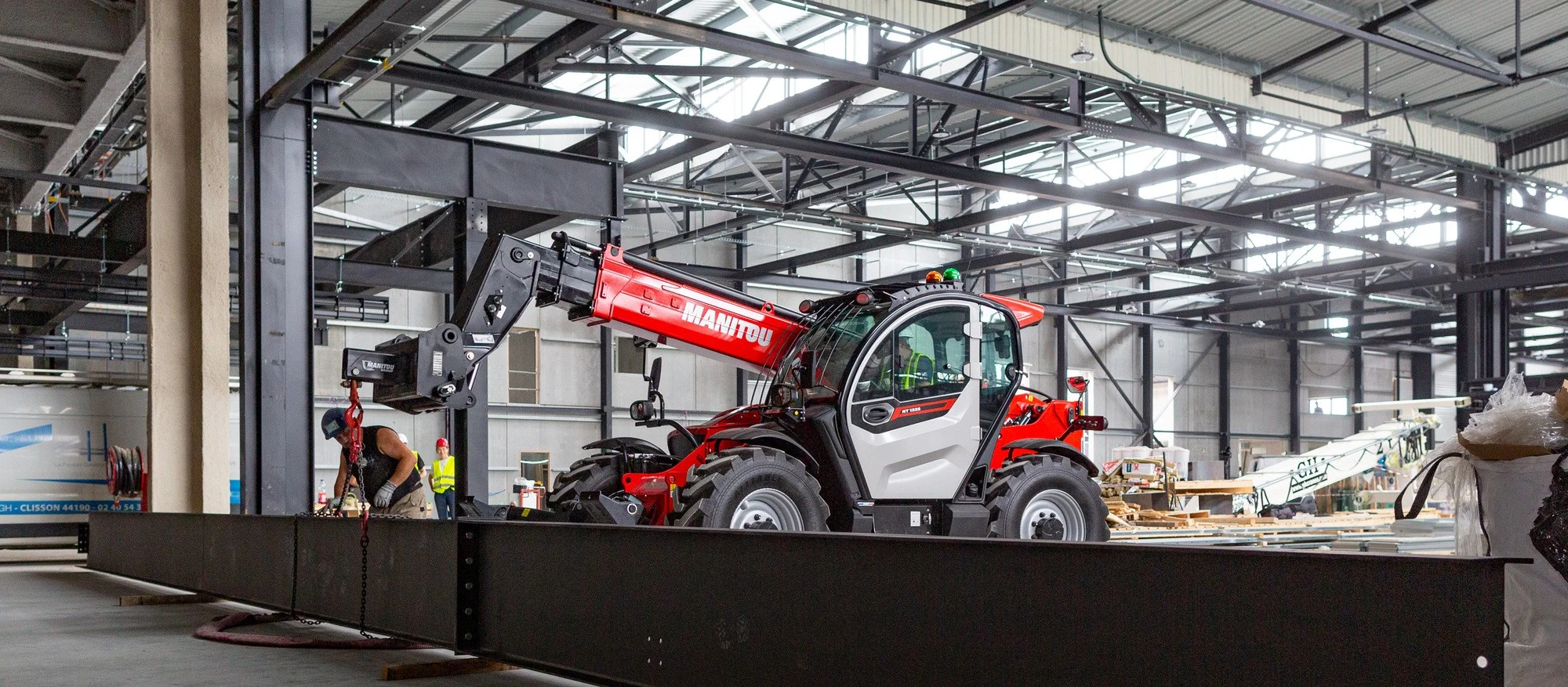 Manitou MT Teleskoplader auf einer Baustelle