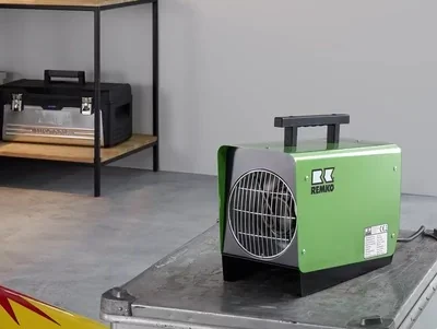 Bauheizer, Bautrockner und Ventilatoren für Trocknung und Klima auf der Baustelle