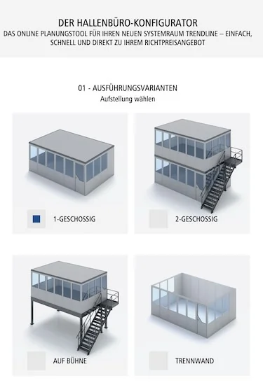 Niemann Hallenb&uuml;ro Konfigurator aufrufen