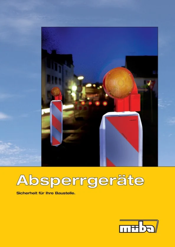 Müba Absperrtechnik Katalog als PDF öffnen