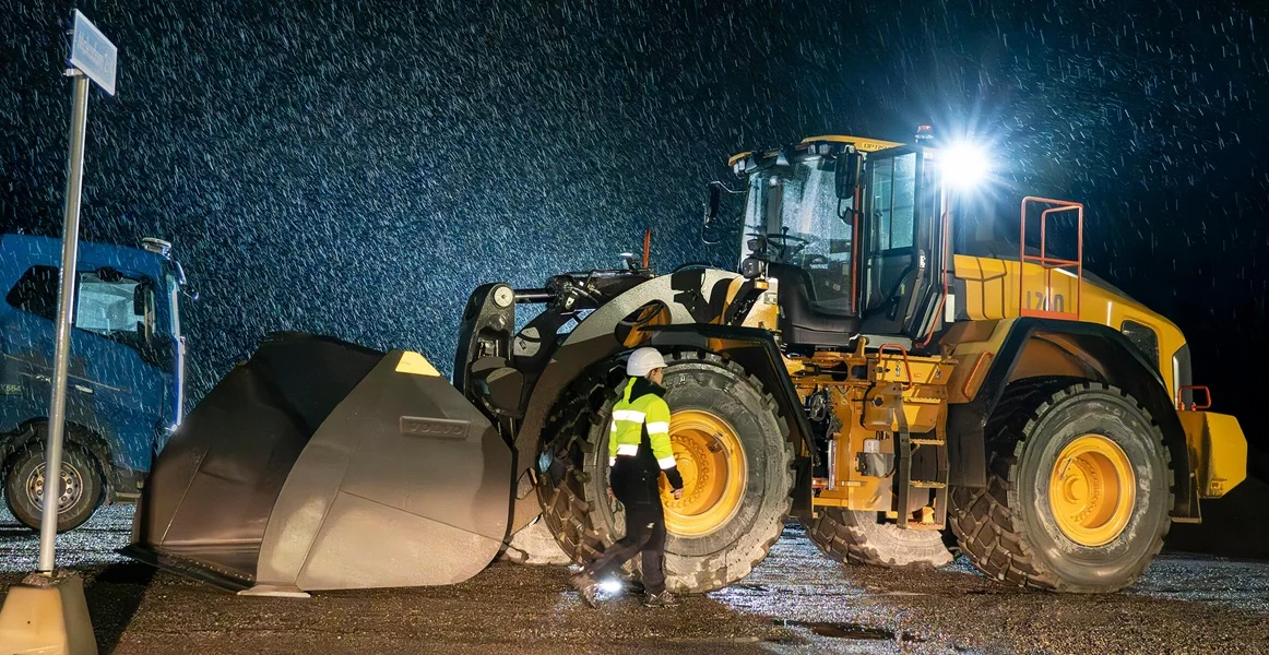 Volvo CE Radlader im Einsatz
