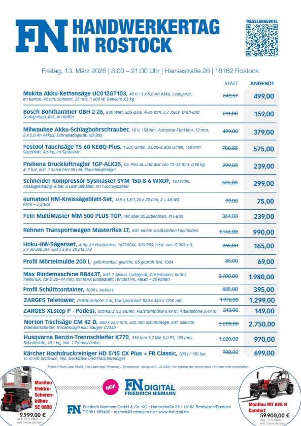 Rostock Messe Angebote