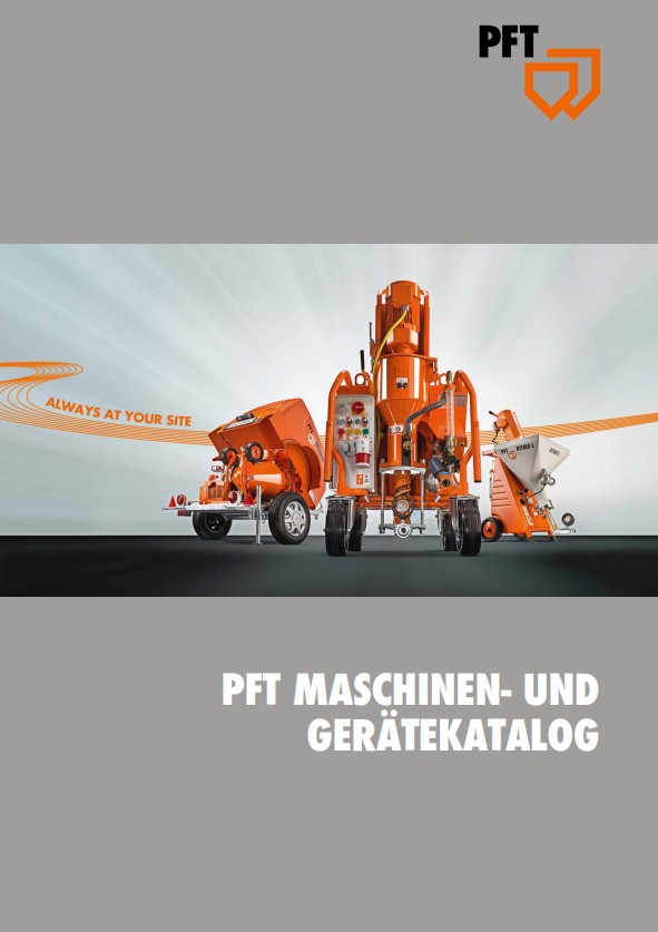PFT Maschinenkatalog als PDF öffnen